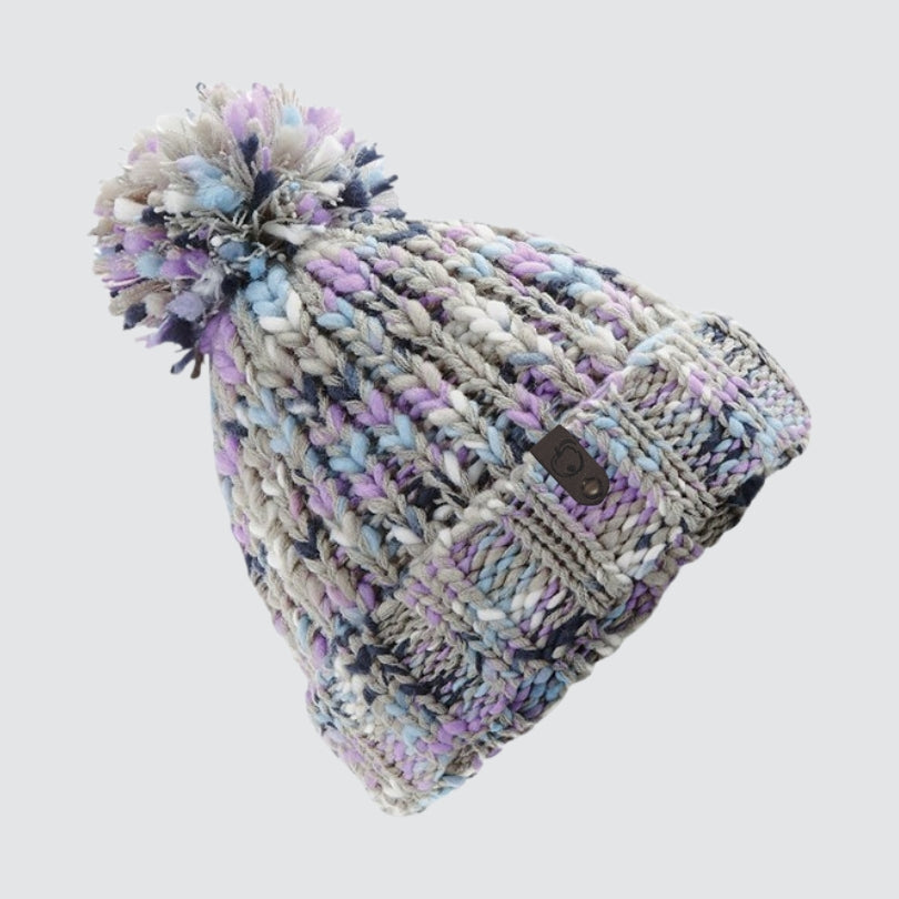 VENTURE POM POM LAVENDER TWISTER BEANIE