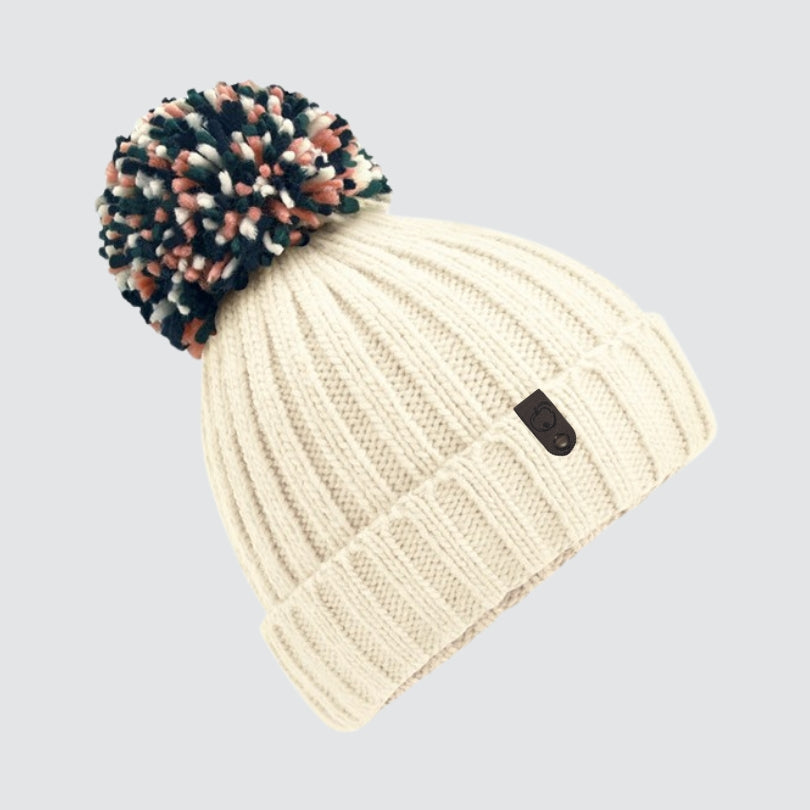 VENTURE HYGGE OFF WHITE POM POM HAT