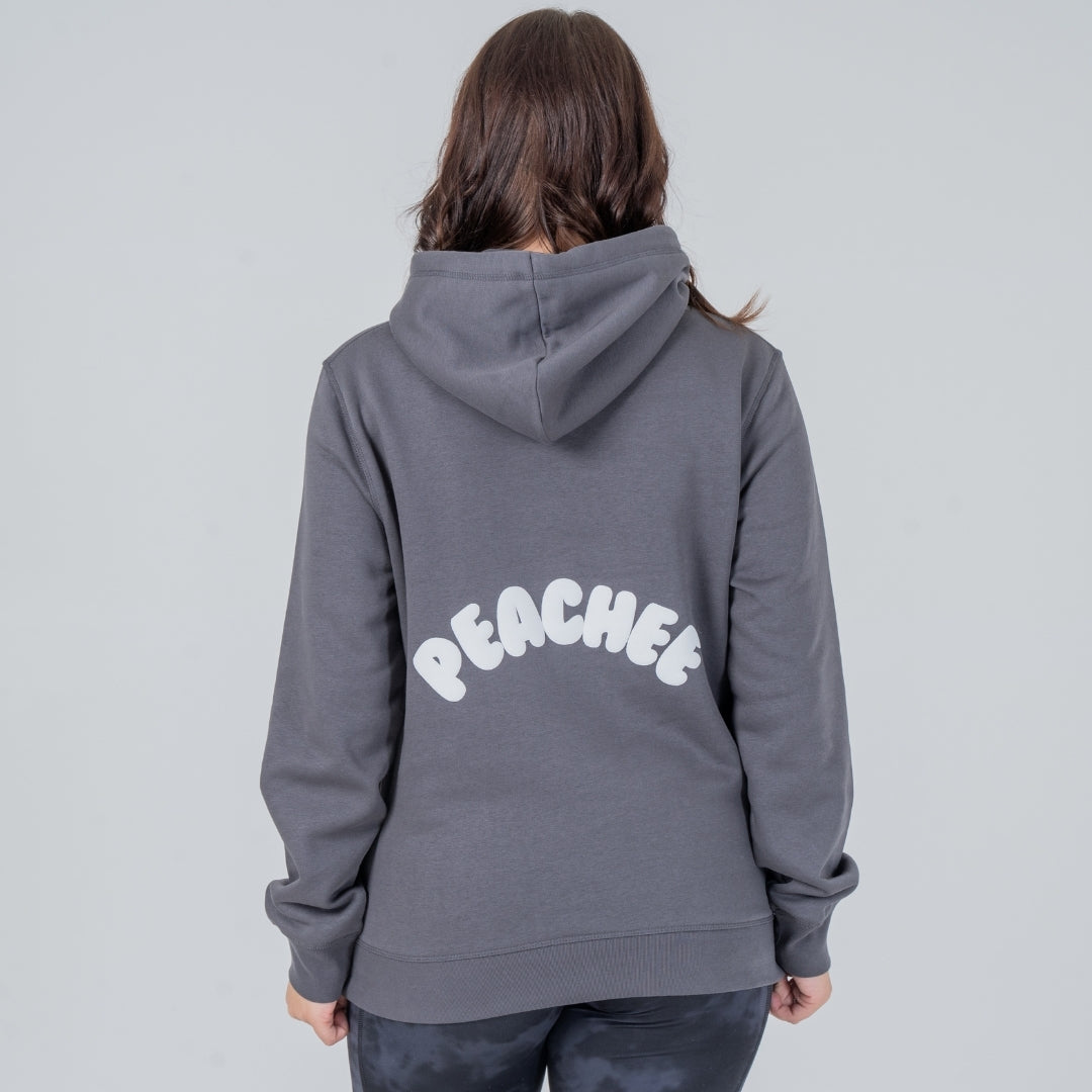 PEACHEE ANTHRACITE OVERSIZE HOODIE