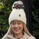 VENTURE HYGGE OFF WHITE POM POM HAT