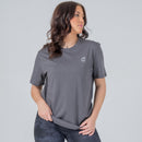 PEACHEE COTTON ANTHRACITE OVERSIZE T-SHIRT