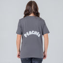 PEACHEE COTTON ANTHRACITE OVERSIZE T-SHIRT