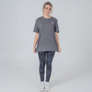 PEACHEE COTTON ANTHRACITE OVERSIZE T-SHIRT