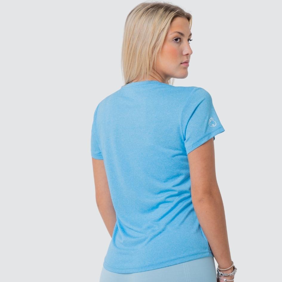 ASPIRE TURQUOISE PERFORMANCE FITTED T-SHIRT