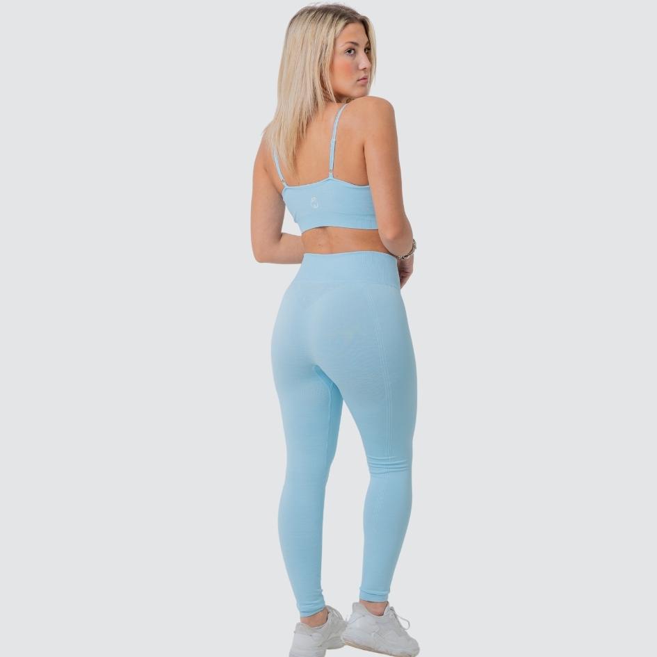 ASPIRE SKY BLUE SEAMLESS FIT MULTI SPORT FLEX LEGGINGS