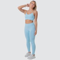 ASPIRE SKY BLUE SEAMLESS FIT MULTI SPORT FLEX LEGGINGS