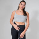 ASPIRE ECO GREY CROPPED CAMI TOP - Peachybean