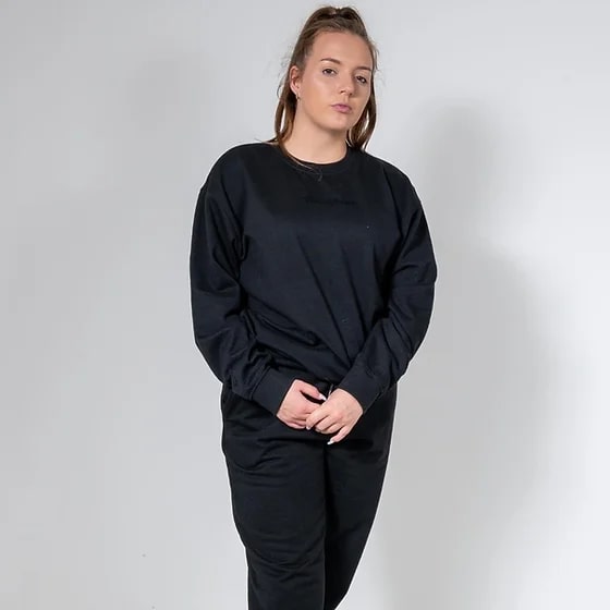 BLISS BLACK OVERSIZE SWEATSHIRT