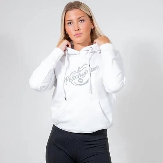 URBAN PEACHY WHITE ECO HOODIE - Peachybean