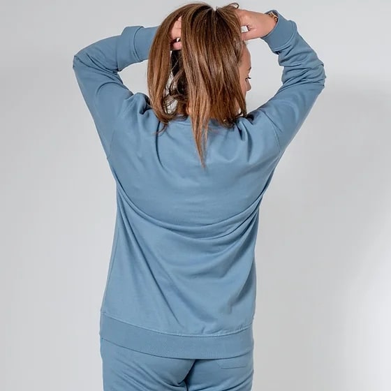 BLISS BLUE STONE OVERSIZE SWEATSHIRT