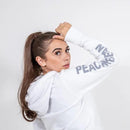 ASPIRE WHITE ECO ZIP HOODIE - Peachybean