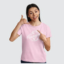 URBAN ECO C PINK FITTED T-SHIRT - Peachybean