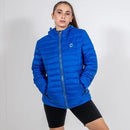 VENTURE BLUE HOODED PADDED JACKET - Peachybean