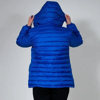 VENTURE BLUE HOODED PADDED JACKET - Peachybean