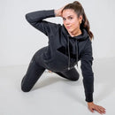 VENTURE BLACK ECO MOUNTAIN HOODIE - Peachybean