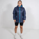 VENTURE NAVY HOODED PADDED JACKET - Peachybean