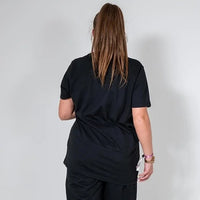 BLISS ECO BLACK RELAXED FIT T-SHIRT - Peachybean