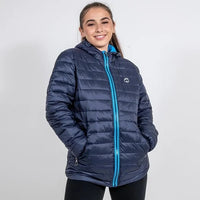 VENTURE NAVY HOODED PADDED JACKET - Peachybean