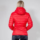 VENTURE RED HOODED PADDED JACKET - Peachybean