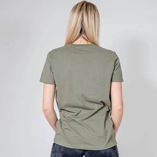 VENTURE ECO MOUNTAIN KHAKI RELAXED FIT T-SHIRT - Peachybean