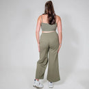 BLISS ECO KHAKI WIDE LEG JOGGERS - Peachybean