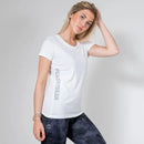 ASPIRE ECO WHITE FITTED T-SHIRT - Peachybean