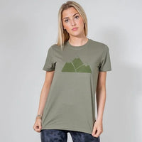 VENTURE ECO MOUNTAIN KHAKI RELAXED FIT T-SHIRT - Peachybean