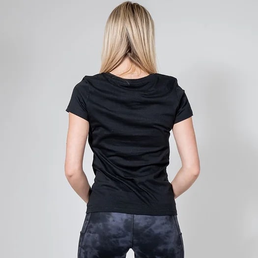 ASPIRE ECO BLACK FITTED T-SHIRT - Peachybean