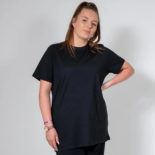 BLISS BLACK RELAXED FIT T-SHIRT