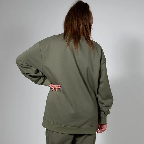 BLISS KHAKI OVERSIZE SWEATSHIRT