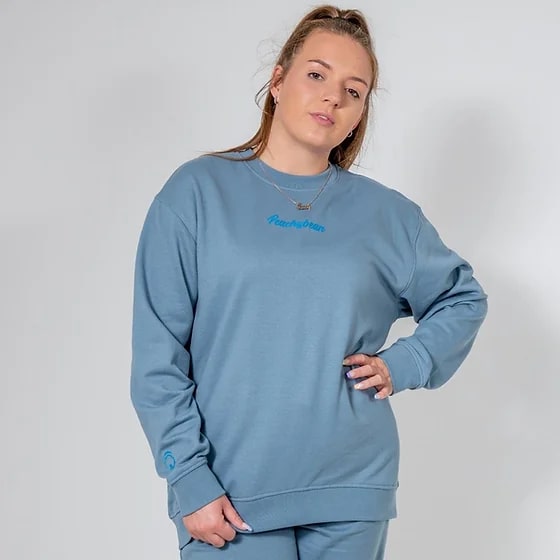 BLISS BLUE STONE OVERSIZE SWEATSHIRT